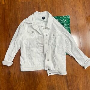 J. Crew Women's Crisp White Jean Jacket